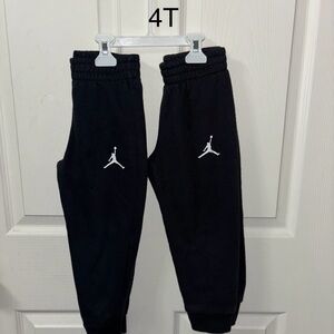 Jordan Kids Black Joggers with Logo